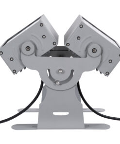 GloboStar® FLOOD-ZENA 90220 Προβολέας Wall Washer για Φωτισμό Κτιρίων LED 120W 10800lm 3° DC 24V Αδιάβροχο IP65 L38 x W30.5 x H24cm Θερμό Λευκό 2700K – Ασημί – 3 Years Warranty