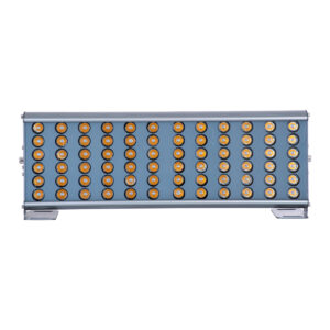 GloboStar® FLOOD-TENA 90221 Προβολέας Wall Washer για Φωτισμό Κτιρίων LED 72W 6480lm 10° DC 24V Αδιάβροχο IP65 L46.5 x W7 x H16.5cm Θερμό Λευκό 2700K – Ασημί – 3 Years Warranty