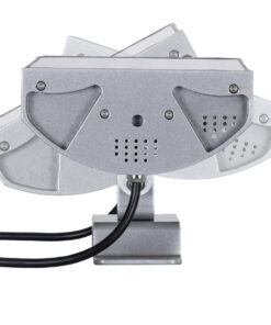 GloboStar® FLOOD-TENA 90222 Προβολέας Wall Washer για Φωτισμό Κτιρίων LED 72W 6120lm 10° DC 24V Αδιάβροχο IP65 L29.8 x W15.5 x H18cm RGBW DMX512 – Ασημί – 3 Years Warranty