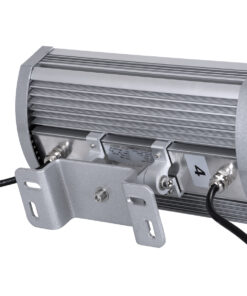 GloboStar® FLOOD-TENA 90222 Προβολέας Wall Washer για Φωτισμό Κτιρίων LED 72W 6120lm 10° DC 24V Αδιάβροχο IP65 L29.8 x W15.5 x H18cm RGBW DMX512 – Ασημί – 3 Years Warranty