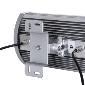 GloboStar® FLOOD-TENA 90222 Προβολέας Wall Washer για Φωτισμό Κτιρίων LED 72W 6120lm 10° DC 24V Αδιάβροχο IP65 L29.8 x W15.5 x H18cm RGBW DMX512 – Ασημί – 3 Years Warranty