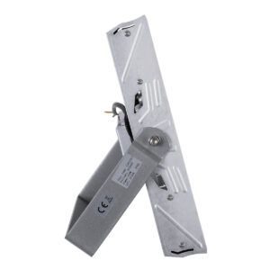 GloboStar® FLOOD-TENA 90223 Προβολέας Wall Washer για Φωτισμό Κτιρίων LED 150W 13500lm 10° DC 24V Αδιάβροχο IP65 L43.5 x W15.5 x H18cm Θερμό Λευκό 2700K – Ασημί – 3 Years Warranty