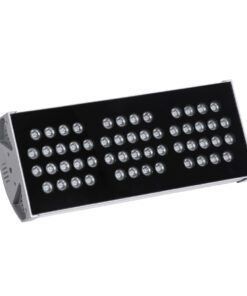 GloboStar® FLOOD-TENA 90224 Προβολέας Wall Washer για Φωτισμό Κτιρίων LED 108W 9180lm 10° DC 24V Αδιάβροχο IP65 Μ43.5 x Π15.5 x Υ18cm RGBW DMX512 – Ασημί – 3 Years Warranty