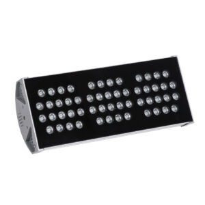 GloboStar® FLOOD-TENA 90224 Προβολέας Wall Washer για Φωτισμό Κτιρίων LED 108W 9180lm 10° DC 24V Αδιάβροχο IP65 Μ43.5 x Π15.5 x Υ18cm RGBW DMX512 – Ασημί – 3 Years Warranty