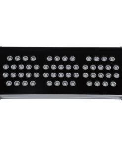 GloboStar® FLOOD-TENA 90224 Προβολέας Wall Washer για Φωτισμό Κτιρίων LED 108W 9180lm 10° DC 24V Αδιάβροχο IP65 Μ43.5 x Π15.5 x Υ18cm RGBW DMX512 – Ασημί – 3 Years Warranty