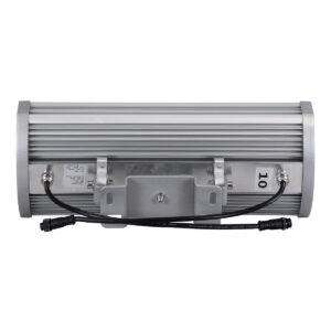 GloboStar® FLOOD-TENA 90224 Προβολέας Wall Washer για Φωτισμό Κτιρίων LED 108W 9180lm 10° DC 24V Αδιάβροχο IP65 Μ43.5 x Π15.5 x Υ18cm RGBW DMX512 – Ασημί – 3 Years Warranty