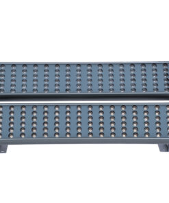 GloboStar® FLOOD-TENA 90225 Προβολέας Wall Washer για Φωτισμό Κτιρίων LED 192W 17280lm 10° DC 24V Αδιάβροχο IP65 L68.5 x W33 x H24cm Θερμό Λευκό 2700K – Ασημί – 3 Years Warranty