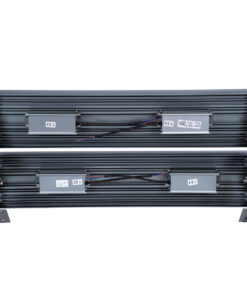 GloboStar® FLOOD-TENA 90225 Προβολέας Wall Washer για Φωτισμό Κτιρίων LED 192W 17280lm 10° DC 24V Αδιάβροχο IP65 L68.5 x W33 x H24cm Θερμό Λευκό 2700K – Ασημί – 3 Years Warranty