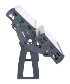 GloboStar® FLOOD-TENA 90225 Προβολέας Wall Washer για Φωτισμό Κτιρίων LED 192W 17280lm 10° DC 24V Αδιάβροχο IP65 L68.5 x W33 x H24cm Θερμό Λευκό 2700K – Ασημί – 3 Years Warranty