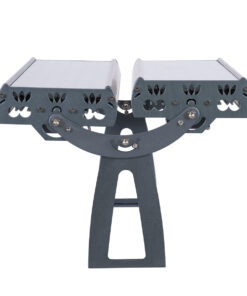 GloboStar® FLOOD-TENA 90225 Προβολέας Wall Washer για Φωτισμό Κτιρίων LED 192W 17280lm 10° DC 24V Αδιάβροχο IP65 L68.5 x W33 x H24cm Θερμό Λευκό 2700K – Ασημί – 3 Years Warranty