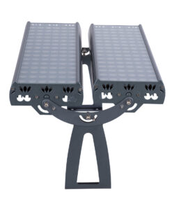 GloboStar® FLOOD-TENA 90225 Προβολέας Wall Washer για Φωτισμό Κτιρίων LED 192W 17280lm 10° DC 24V Αδιάβροχο IP65 L68.5 x W33 x H24cm Θερμό Λευκό 2700K – Ασημί – 3 Years Warranty