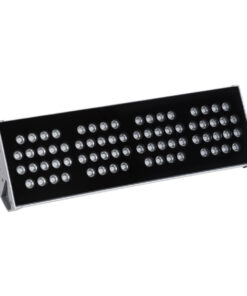 GloboStar® FLOOD-TENA 90226 Προβολέας Wall Washer για Φωτισμό Κτιρίων LED 144W 12240lm 10° DC 24V Αδιάβροχο IP65 L57 x W18 x H19.5cm RGBW DMX512 – Ασημί – 3 Years Warranty