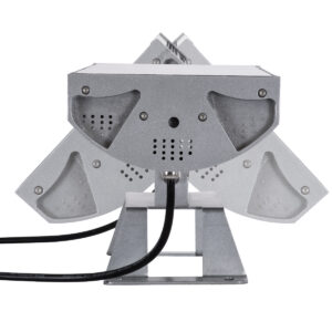 GloboStar® FLOOD-TENA 90226 Προβολέας Wall Washer για Φωτισμό Κτιρίων LED 144W 12240lm 10° DC 24V Αδιάβροχο IP65 L57 x W18 x H19.5cm RGBW DMX512 – Ασημί – 3 Years Warranty