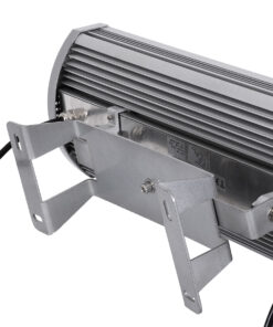 GloboStar® FLOOD-TENA 90226 Προβολέας Wall Washer για Φωτισμό Κτιρίων LED 144W 12240lm 10° DC 24V Αδιάβροχο IP65 L57 x W18 x H19.5cm RGBW DMX512 – Ασημί – 3 Years Warranty