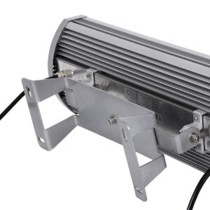 GloboStar® FLOOD-TENA 90226 Προβολέας Wall Washer για Φωτισμό Κτιρίων LED 144W 12240lm 10° DC 24V Αδιάβροχο IP65 L57 x W18 x H19.5cm RGBW DMX512 – Ασημί – 3 Years Warranty