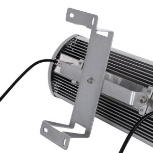 GloboStar® FLOOD-TENA 90226 Προβολέας Wall Washer για Φωτισμό Κτιρίων LED 144W 12240lm 10° DC 24V Αδιάβροχο IP65 L57 x W18 x H19.5cm RGBW DMX512 – Ασημί – 3 Years Warranty