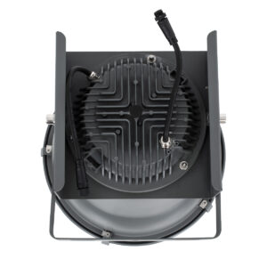 GloboStar® FLOOD-AION 90227 Προβολέας Wall Washer Special Water Effect – Ειδικού Εφέ Νερού LED 40W 2400lm 15° DC 24V Αδιάβροχο IP65 L35.5 x W31.5 x H16.5cm RGBW DMX512 – Γκρι Ανθρακί – 3 Years Warranty