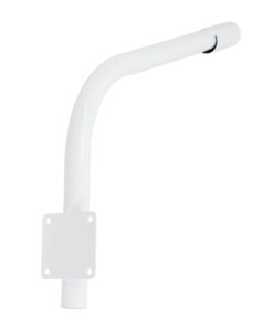 GloboStar® 90229 Μεταλλική Βάση Στήριξης CURVED M62cm x Φ60mm για Φωτιστικά Δρόμου Street Lights με Διάμετρο Βάσης Φ60mm