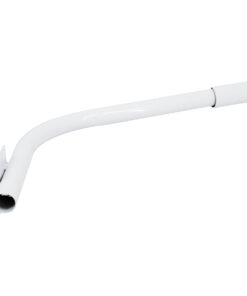 GloboStar® 90229 Μεταλλική Βάση Στήριξης CURVED M62cm x Φ60mm για Φωτιστικά Δρόμου Street Lights με Διάμετρο Βάσης Φ60mm