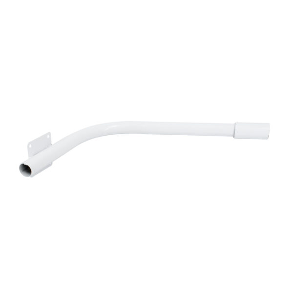 GloboStar® 90229 Μεταλλική Βάση Στήριξης CURVED M62cm x Φ60mm για Φωτιστικά Δρόμου Street Lights με Διάμετρο Βάσης Φ60mm