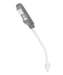 GloboStar® 90229 Μεταλλική Βάση Στήριξης CURVED M62cm x Φ60mm για Φωτιστικά Δρόμου Street Lights με Διάμετρο Βάσης Φ60mm