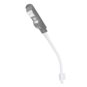 GloboStar® 90229 Μεταλλική Βάση Στήριξης CURVED M62cm x Φ60mm για Φωτιστικά Δρόμου Street Lights με Διάμετρο Βάσης Φ60mm