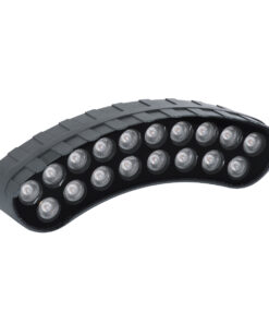 GloboStar® TREELIGHT-KINA 90231 Κυρτή Μπάρα Φωτισμού Wall Washer με Αντιθαμβωτική Γρίλια Ειδική για Φυτά – Δέντρα LED 18W 1530lm 15° DC 24V Αδιάβροχο IP65 L24.5 x W7 x H8cm Αρχιτεκτονικό Πορτοκαλί 2200K – Γκρι Ανθρακί – 3 Years Warranty