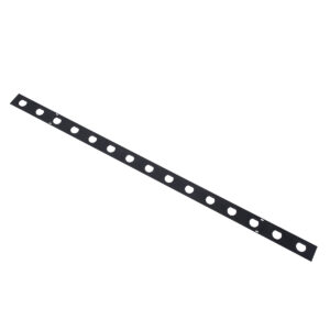 GloboStar® 90237 Μεταλλικο Καλυμμα 1 Μέτρου 15 Τεμαχίων για Ψηφιακή Αλυσίδα Γιρλάντα 20 Σποτ LED με Κωδικό 90140 Μαύρο Μ100 x Π4.7 x Υ1cm