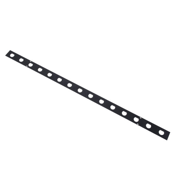GloboStar® 90237 Μεταλλικο Καλυμμα 1 Μέτρου 15 Τεμαχίων για Ψηφιακή Αλυσίδα Γιρλάντα 20 Σποτ LED με Κωδικό 90140 Μαύρο Μ100 x Π4.7 x Υ1cm