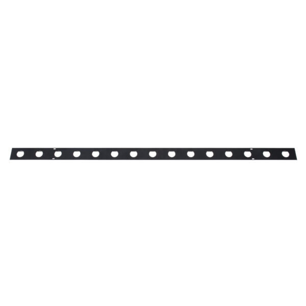 GloboStar® 90237 Μεταλλικο Καλυμμα 1 Μέτρου 15 Τεμαχίων για Ψηφιακή Αλυσίδα Γιρλάντα 20 Σποτ LED με Κωδικό 90140 Μαύρο Μ100 x Π4.7 x Υ1cm