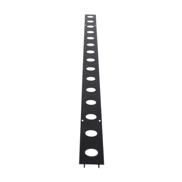 GloboStar® 90237 Μεταλλικο Καλυμμα 1 Μέτρου 15 Τεμαχίων για Ψηφιακή Αλυσίδα Γιρλάντα 20 Σποτ LED με Κωδικό 90140 Μαύρο Μ100 x Π4.7 x Υ1cm