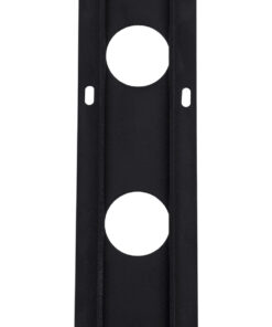 GloboStar® 90237 Μεταλλικο Καλυμμα 1 Μέτρου 15 Τεμαχίων για Ψηφιακή Αλυσίδα Γιρλάντα 20 Σποτ LED με Κωδικό 90140 Μαύρο Μ100 x Π4.7 x Υ1cm