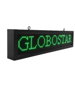 GloboStar® 90252 Κυλιόμενη Ψηφιακή Επιγραφή P10 LED SMD AC 220-240V με Wi-Fi – Αδιάβροχή IP54 – Μονής Όψης – Μ104 x Π9 x Υ24cm Πράσινο