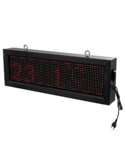 GloboStar® DISPLAY 90266 LED Scrolling Display 64x16cm – Κυλιόμενη Ψηφιακή Πινακίδα / Επιγραφή Μονής Όψης P10 LED SMD AC 220-240V – Λειτουργία μέσω Wi-Fi με Εφαρμογή APP – Αισθήτηρας Θερμοκρασίας και Υγρασίας – Αδιάβροχο IP65 – Μ72 x Π9 x Υ24cm – Κόκκινο – 1 Χρόνο Εγγύηση