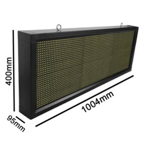 GloboStar® 90270 Κυλιόμενη Ψηφιακή Επιγραφή P10 LED SMD AC 220-240V με Wi-Fi – Αδιάβροχή IP54 – Μονής Όψης – Μ104 x Π9 x Υ40cm Ψυχρό Λευκό 6000K