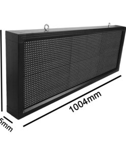 GloboStar® 90271 Κυλιόμενη Ψηφιακή Επιγραφή P10 LED SMD AC 220-240V με Wi-Fi – Αδιάβροχή IP54 – Μονής Όψης – Μ104 x Π9 x Υ40cm Κόκκινο