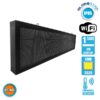 Αδιάβροχη Κυλιόμενη Επιγραφή SMD LED 230V USB & WiFi Πορτοκαλί Μονής Όψης 168x40cm GloboStar 90284