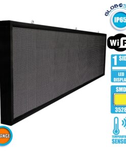 GloboStar® 90294 Κυλιόμενη Ψηφιακή Επιγραφή P10 LED SMD AC 220-240V με Wi-Fi – Αδιάβροχή IP54 – Μονής Όψης – Μ264 x Π9 x Υ72cm Πορτοκαλί