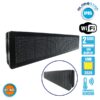GloboStar® 90304 Κυλιόμενη Ψηφιακή Επιγραφή P10 LED SMD AC 220-240V με Wi-Fi – Αδιάβροχή IP54 – Διπλής Όψης – Μ104 x Π12 x Υ20cm Πορτοκαλί