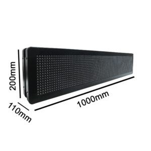 GloboStar® 90304 Κυλιόμενη Ψηφιακή Επιγραφή P10 LED SMD AC 220-240V με Wi-Fi – Αδιάβροχή IP54 – Διπλής Όψης – Μ104 x Π12 x Υ20cm Πορτοκαλί