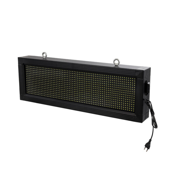 GloboStar® DISPLAY 90306 LED Scrolling Display 64x16cm – Κυλιόμενη Ψηφιακή Πινακίδα / Επιγραφή Μονής Όψης P10 LED SMD AC 220-240V – Λειτουργία μέσω Wi-Fi με Εφαρμογή APP – Αισθήτηρας Θερμοκρασίας και Υγρασίας – Αδιάβροχο IP65 – Μ72 x Π9 x Υ24cm – Ψυχρό Λευκό 6000K – 1 Χρόνο Εγγύηση