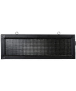 GloboStar® DISPLAY 90307 LED Scrolling Display 64x16cm – Κυλιόμενη Ψηφιακή Πινακίδα / Επιγραφή Μονής Όψης P10 LED SMD AC 220-240V – Λειτουργία μέσω Wi-Fi με Εφαρμογή APP – Αισθήτηρας Θερμοκρασίας και Υγρασίας – Αδιάβροχο IP65 – Μ72 x Π9 x Υ24cm – Πράσινο – 1 Χρόνο Εγγύηση