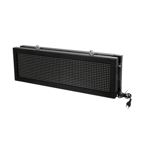 GloboStar® DISPLAY 90319 LED Scrolling Display 64x16cm – Κυλιόμενη Ψηφιακή Πινακίδα / Επιγραφή Διπλής Όψης P10 LED SMD AC 220-240V – Λειτουργία μέσω Wi-Fi με Εφαρμογή APP – Αισθήτηρας Θερμοκρασίας και Υγρασίας – Αδιάβροχο IP65 – Μ70.5 x Π11 x Υ22.5cm – Πορτοκαλί – 1 Χρόνο Εγγύηση