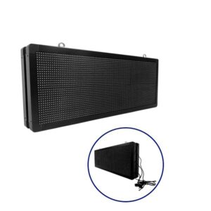 GloboStar® 90324 Κυλιόμενη Ψηφιακή Επιγραφή P10 LED SMD AC 220-240V με Wi-Fi – Αδιάβροχή IP54 – Διπλής Όψης – Μ104 x Π12 x Υ40cm Πορτοκαλί