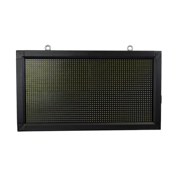 GloboStar® DISPLAY 90326 LED Scrolling Display 64x32cm – Κυλιόμενη Ψηφιακή Πινακίδα / Επιγραφή Μονής Όψης P10 LED SMD AC 220-240V – Λειτουργία μέσω Wi-Fi με Εφαρμογή APP – Αισθήτηρας Θερμοκρασίας και Υγρασίας – Αδιάβροχο IP65 – Μ72 x Π9 x Υ42.5cm – Ψυχρό Λευκό 6000K – 1 Χρόνο Εγγύηση