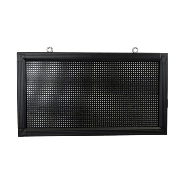GloboStar® DISPLAY 90327 LED Scrolling Display 64x32cm – Κυλιόμενη Ψηφιακή Πινακίδα / Επιγραφή Μονής Όψης P10 LED SMD AC 220-240V – Λειτουργία μέσω Wi-Fi με Εφαρμογή APP – Αισθήτηρας Θερμοκρασίας και Υγρασίας – Αδιάβροχο IP65 – Μ72 x Π9 x Υ42.5cm – Πράσινο – 1 Χρόνο Εγγύηση