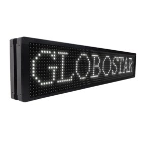 GloboStar® 90330 Κυλιόμενη Ψηφιακή Επιγραφή P10 LED SMD AC 220-240V με Wi-Fi – Αδιάβροχή IP65 – Διπλής Όψης – Μ168 x Π12 x Υ40cm Ψυχρό Λευκό 6000K