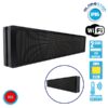 Αδιάβροχη Κυλιόμενη Επιγραφή SMD LED 230V USB & WiFi Κόκκινη Διπλής Όψης 168x40cm GloboStar 90331
