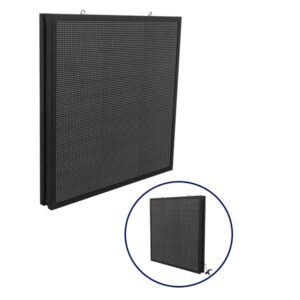 Αδιάβροχη Κυλιόμενη Επιγραφή SMD LED 230V USB & WiFi Πορτοκαλί Διπλής Όψης 100x100cm GloboStar 90344