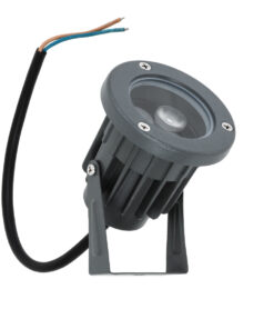 GloboStar® TREELIGHT-TZINA 90351 Σποτ Φωτισμού Ειδικό για Φυτά – Δέντρα με Βάση Κήπου / Καρφωτό LED 3W 270lm 10° DC 24V Αδιάβροχο IP65 L10.5 x W7.5 x H7.5cm Θερμό Λευκό 3000K – Γκρι Ανθρακί – 3 Years Warranty